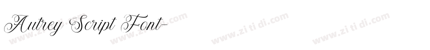 Autrey Script Font字体转换
